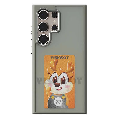 Smart NFC Phone Case for Samsung Galaxy S24, S23 Ultra, DIY, 4 Color, E Ink Screen, Couples Photo, Anime Characters