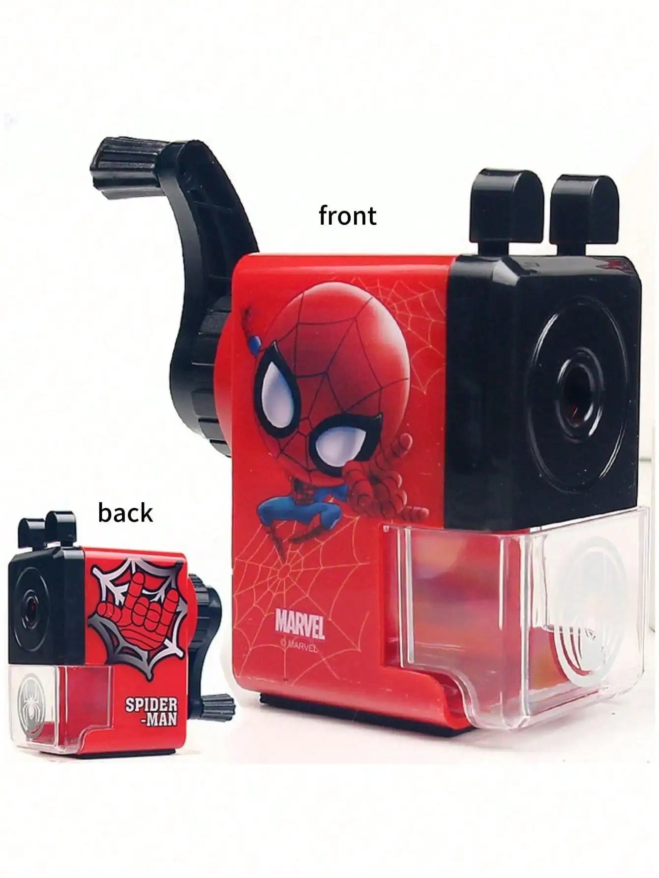 Stitch Pencil Sharpener with Hand Crank, Plastic Pencil Cutter for Students - No Electricity Needed, Non-Electric, Self-Feeding