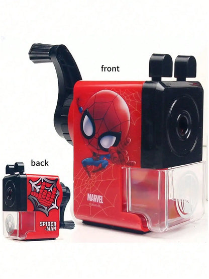 Stitch Pencil Sharpener with Hand Crank, Plastic Pencil Cutter for Students - No Electricity Needed, Non-Electric, Self-Feeding