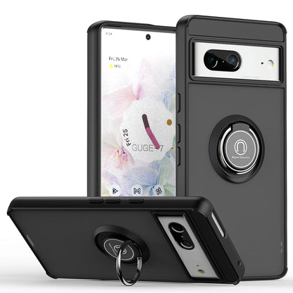 Magnetic With Ring Stand Shockproof Protective Cover For Google Pixel 7 6 8 9 Matte Finish Phone Case for Google Pixel 7 Pro 8A