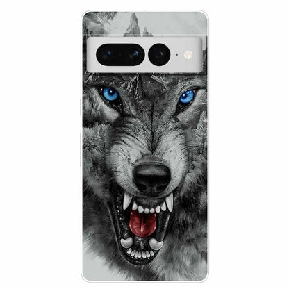 Case for Google Pixel 8 Pro / 7 7Pro Cover Pixel 8Pro Silicone Soft TPU Clear Funda for Google Pixel 8 5G Phone Shells Animals