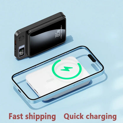 100000mAH Power Bank Magnetic Wireless 22.5W Ultra Capacity Super Fast Charging Magnetic Power Bank For Iphone15 Samsung Xiaomi.