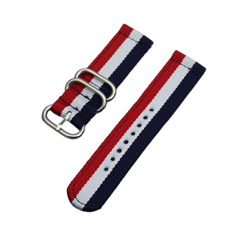 18mm 20mm 22mm 24mm Nylon strap For Samsung Galaxy watch 3 4 5 pro 6 7 46mm 42mm Active2 Amazfit Bip S3 frontier Sports band
