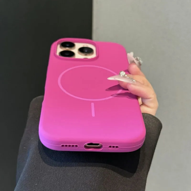 Original Liquid Silicon Magsafe Case For iPhone 17 Air 16 15 Plus 14 13 12 11 Pro Max Magnetic Wireless Charge Soft Rubber Cover