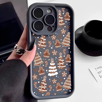 Merry Christmas Tree Gift Case For Google Pixel 8A 7A 9 Pro XL 7 8 PRO 7Pro Pixel7A Phone Casing Solid Color  Soft TPU