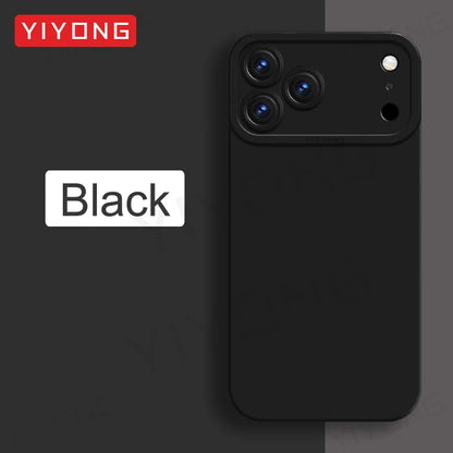 For iPhone17 Pro Max YIYONG Square Liquid Silicone Soft Cover For iPhone 17 16 15 14 12 13 iPhone17 Air iPhone15 Plus Phone Case