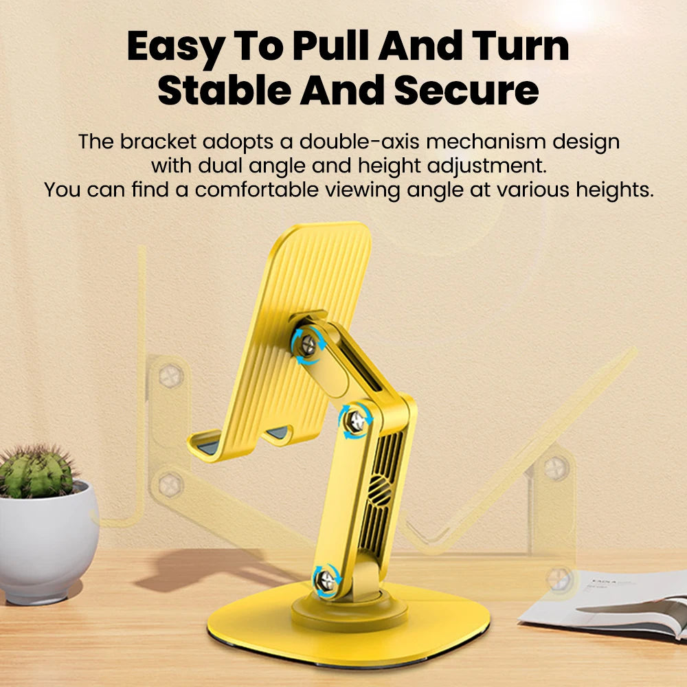 360° Rotating Foldable Desktop Mobile Phone Holder Foldable Lazy Universal Tablet Portable Mobile Support Stand For IPhone 16