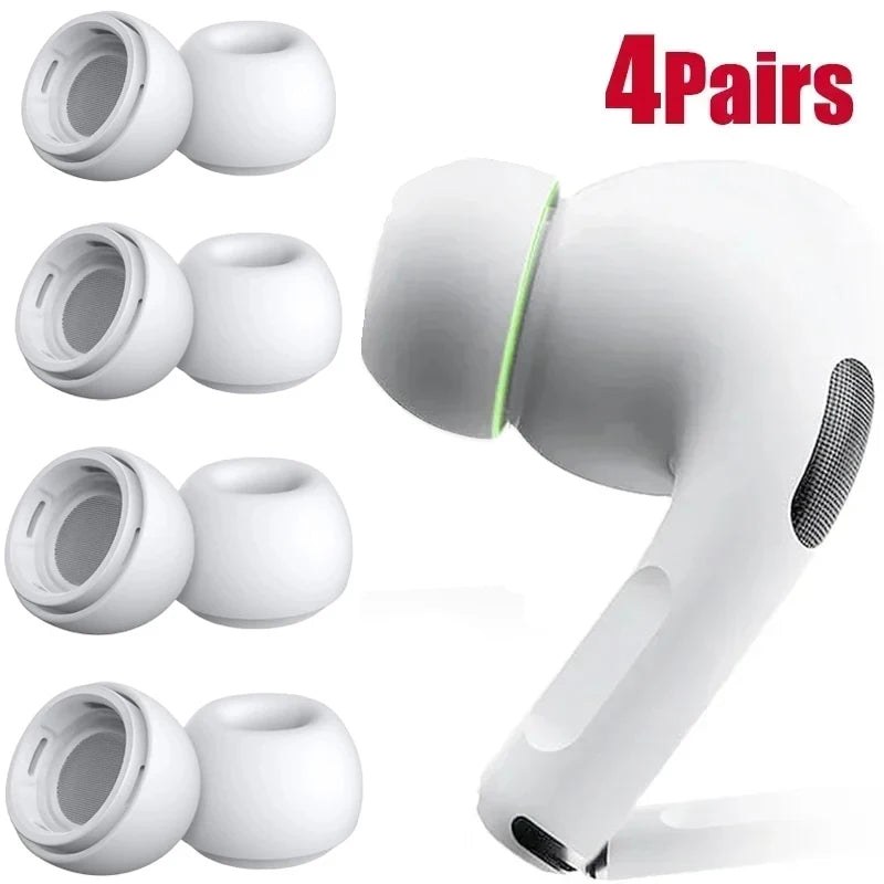 4-1 Pairs Replacement Eartips For AirPods Pro 1st 2nd Ear Tips Buds Silicone Rubber Eartips Earbuds Cap Gel Accessories XS/S/M/L - covers4phones