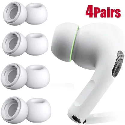 4-1 Pairs Replacement Eartips For AirPods Pro 1st 2nd Ear Tips Buds Silicone Rubber Eartips Earbuds Cap Gel Accessories XS/S/M/L - covers4phones