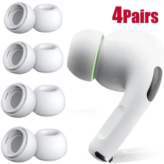 4-1 Pairs Replacement Eartips For AirPods Pro 1st 2nd Ear Tips Buds Silicone Rubber Eartips Earbuds Cap Gel Accessories XS/S/M/L - covers4phones