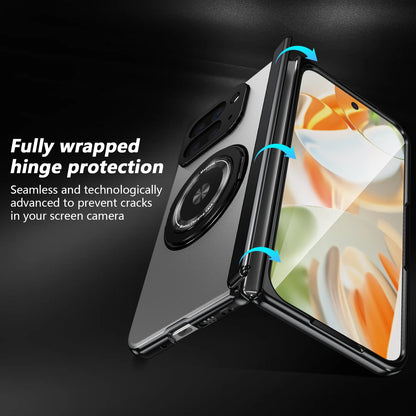 For Google Pixel 10 Pro Fold Case Luxury Armor Sanhelian Protective Shell With Magnetic Cover Finger Protective Film Funda