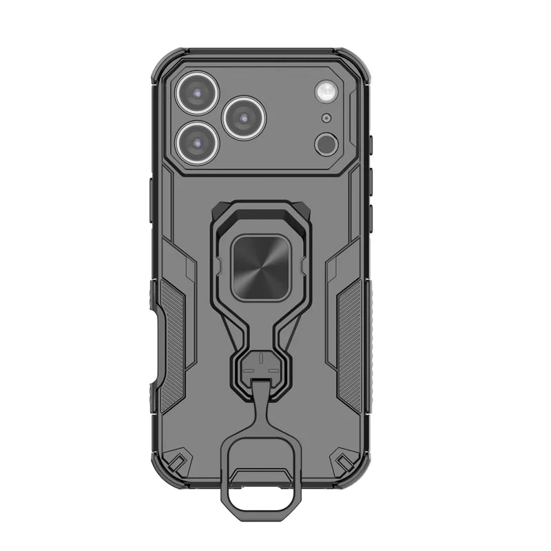Armor Funda For iphone 17 Pro Max Case Camera Lens Protect Ring Holder Cover For iphone17 Air Shockproof Coque
