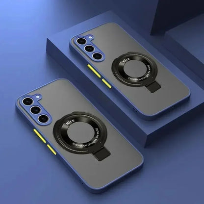 Luxury Matte Case For Samsung Galaxy S25 Edge S24 FE S23 S22 S21 Ultra Plus A56 A26 A36 A16 A15 Magnetic Magsafe Cover