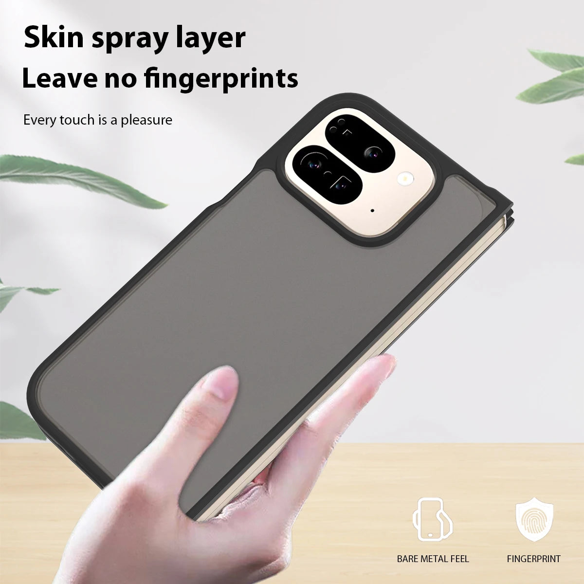 Pixel 9 Pro Fold Matte Clear Phone Case, Drop Protection Slim frosted Cover For Google Pixel 9 Pro Fold