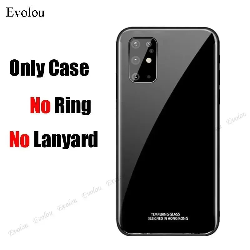 For iphone 17 Air 17 Pro Max Cases Magnet Ring Stand Phone Case For iphone 16E 15Plus 14Pro Max Mirror Tempered Glass Back Cover