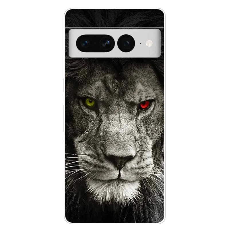 Case for Google Pixel 8 Pro / 7 7Pro Cover Pixel 8Pro Silicone Soft TPU Clear Funda for Google Pixel 8 5G Phone Shells Animals