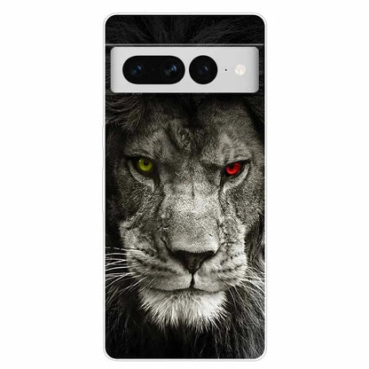 Case for Google Pixel 8 Pro / 7 7Pro Cover Pixel 8Pro Silicone Soft TPU Clear Funda for Google Pixel 8 5G Phone Shells Animals