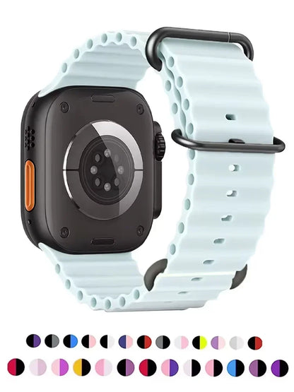 Ocean Band for Apple Watch Straps 45mm 46mm 44mm Ultra 2 49mm 41mm 42mm 40mm wrist bracelet correa iWatch series 7 6 3 se 8 9 10