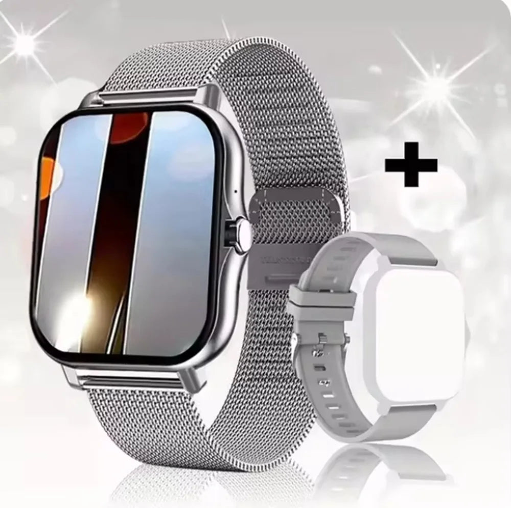 KESHUYOU 2025 New Smart Watch Bluetooth Call Message Alert Music Player Heart Rate Monitor Pedometer Smart Watch for Android IOS