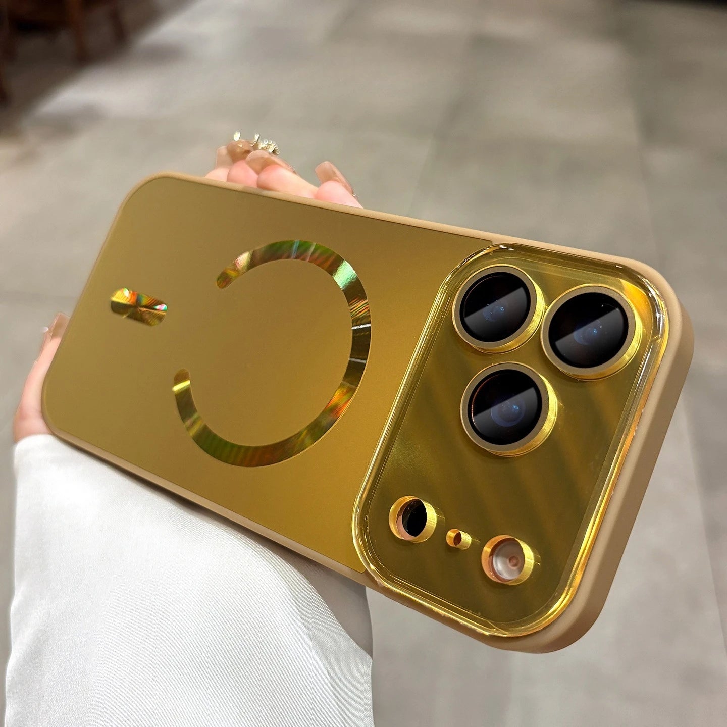 17 promax Air Case Big Window Flowing Light for Magsafe Magnetic Case for IPhone 17 16 15 14 13 17 Pro Max Phone Cover 17pro