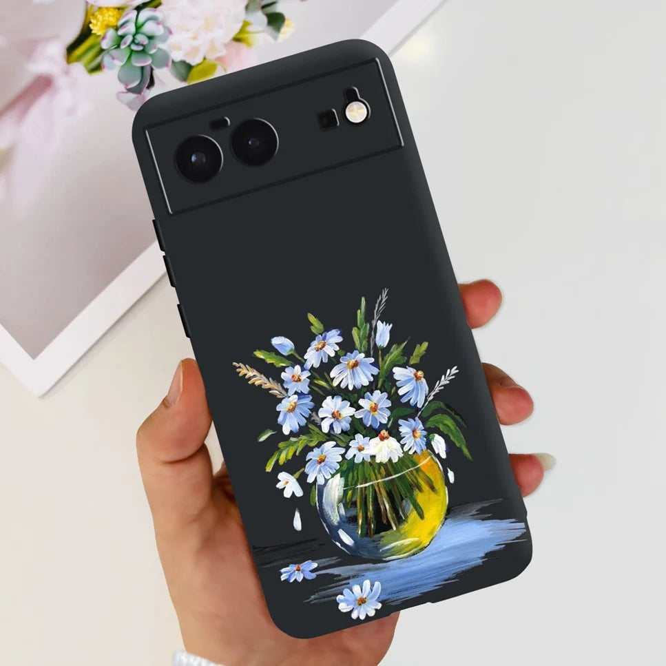 For Cover Google Pixel 6 Case Cute Cat Cartoon Bumper Back Shockproof Soft TPU Case For Google Pixel 6A 6PRO Pixel 6 Phone Cases