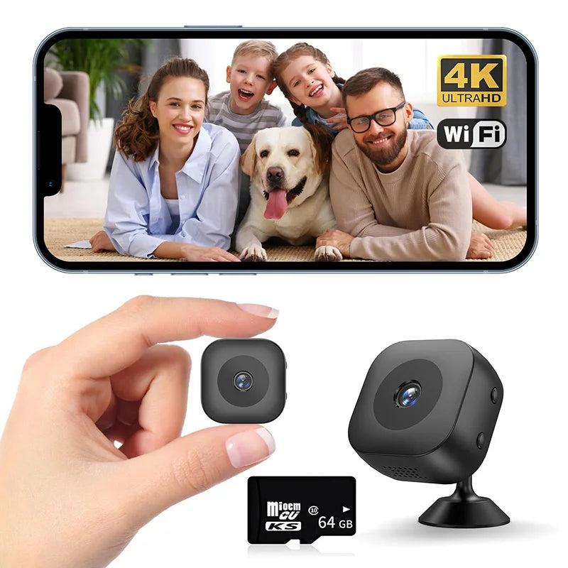 Mini 4K HD Camera WiFi Wireless Monitoring Security Protection Remote Monitor Video Surveillance Smart Home Security System 2026