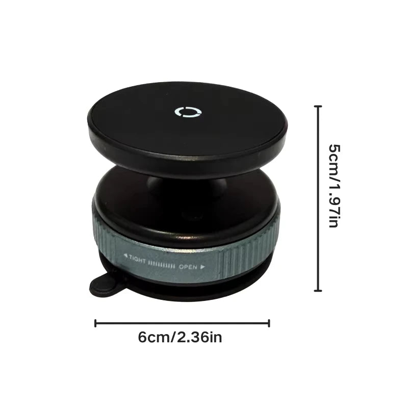Car Mount Vacuum Magnetic Holder Foldable Strong Suction Stand For Cell Phone For iphone 16 15 12 13 14  Live Streaming