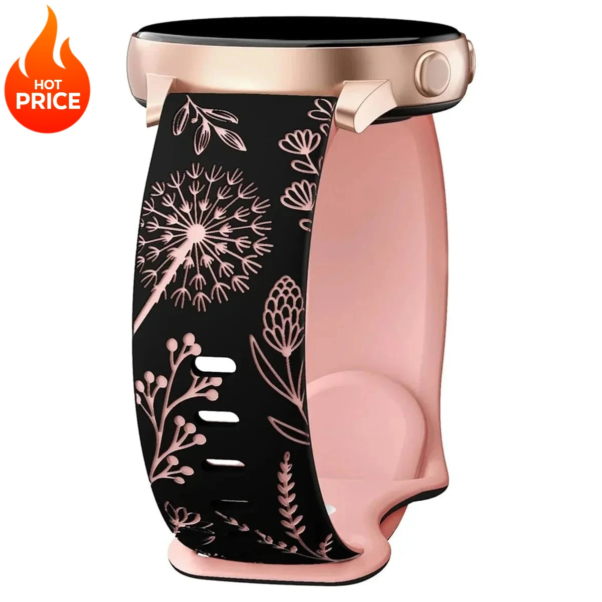 New Silicone Strap For Samsung Galaxy Watch 4/5/6/7 40mm 44mm 5 Pro 45mm Two-Tone Dandelion Band for Galaxy Watch 6/4 classic