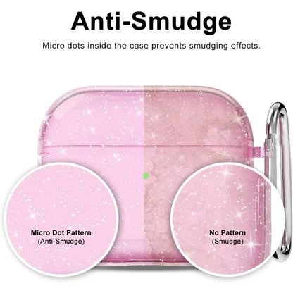 Clearance_Bling Glitter Soft TPU Earphone Case for Airpods 4 2024 Pro 2 2nd Generation Air Pods 3 1 3rd Gen Cover with Keychain