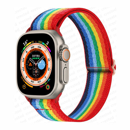 Scrunchie Strap for Apple watch band 45mm 44mm 40mm 41mm 42mm 46mm 49mm Elastic Nylon bracelet iWatch 11 10 9 8 7 6 se Ultra 3/2
