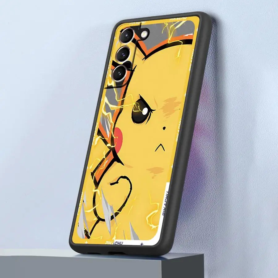 Luxury Pokemons Phone Case for Samsung Galaxy S25 S24 S23 Ultra S22 S20 Plus S21 FE S10 S9 Capa Coque Cover