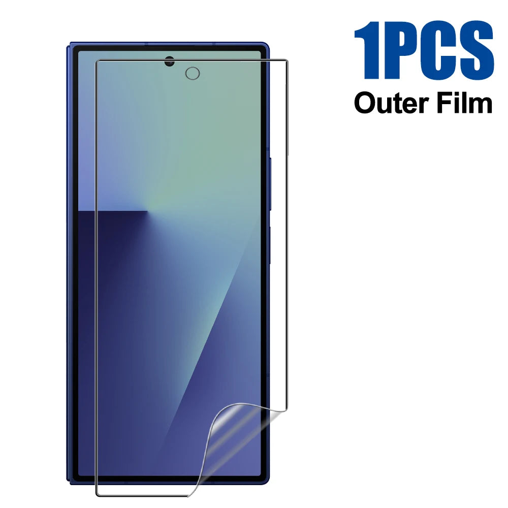 Flexible Hydrogel Film for Samsung Galaxy Z Fold 7 HD Clear Front Back Full Cover Screen Protectors for Samsung Galaxy Z Fold 7