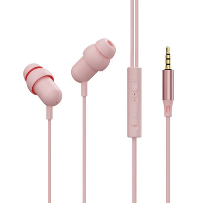 VAORLO 3.5MM AUX /Type C Digital Chip Wired Sleeping Earphones With Microphone Wire Control In Ear Headset For Samsung iPhone 15