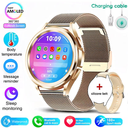For android And iOS Watch 6 Classic Smart Watch Women Men Sports Fitness Health Waterproof Bluetooth Call Smartwatch 2025 New