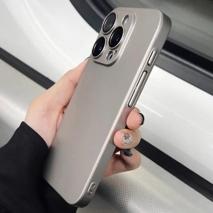 Original Color Ultra Thin Matte PC Case for iPhone 16 15 14 Plus 13 12 11 Pro Max Glass Camera Protection Shockproof Slim Case