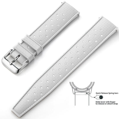 Tropical Silicone Watch Band Quick Release Watch Band 18mm 20mm 22mm Rubber Tropic Smart Watch Strap for Oris Seiko Citizen