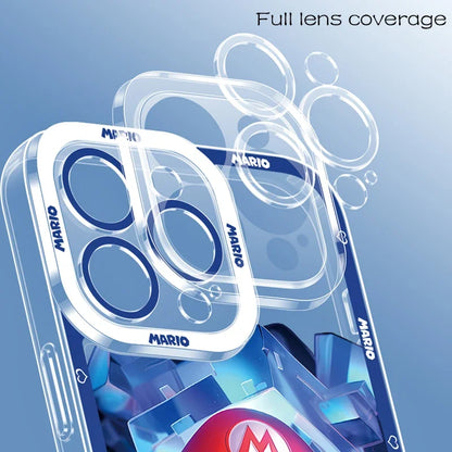 Super M-Marios Bros Clear Case for Samsung Galaxy A73 A13 A51 A71 A04 A04S A04E A14 A34 A54 A13 A23 A33 A53 A12 A22 Soft Cover