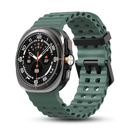Original Strap for Samsung Galaxy watch Ultra 47mm accessories Marine Silicone Sport Bracelet Correa Galaxy watch 7 Ultra Band