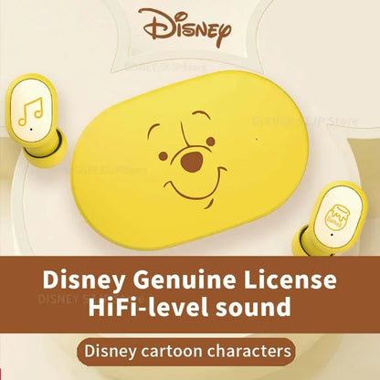 Disney Original Earbuds E6S Mini Cartoon Wireless Earphones Bluetooth 5.3 HIFI Sound Noise Reduction Headphone Long Battery Life