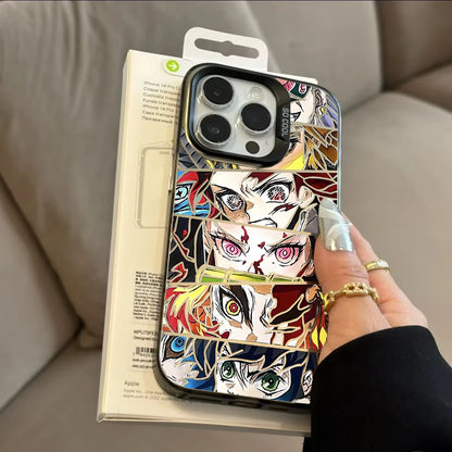 Matte Demon Slayers Anime Phone Case For IPhone 17 17 Air 17Pro 17 Pro Max 16 15 14 13 12 11 Plus 16E Cover Capa Anti-Knock
