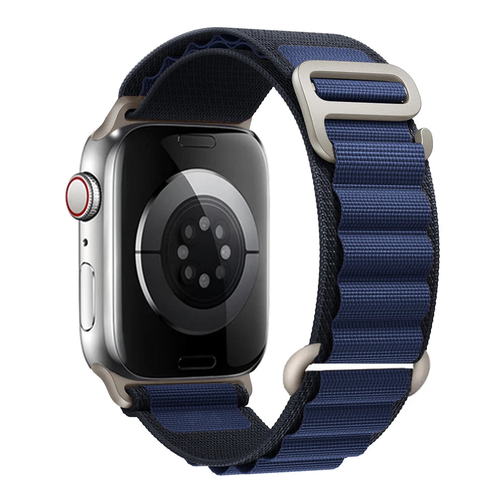for Apple watch Straps 45mm 46mm 49mm 42mm iwatch Band 44mm 41mm 40mm Nylon Alpine bracelet correa Series 10 9 8 7 6 SE Ultra 2