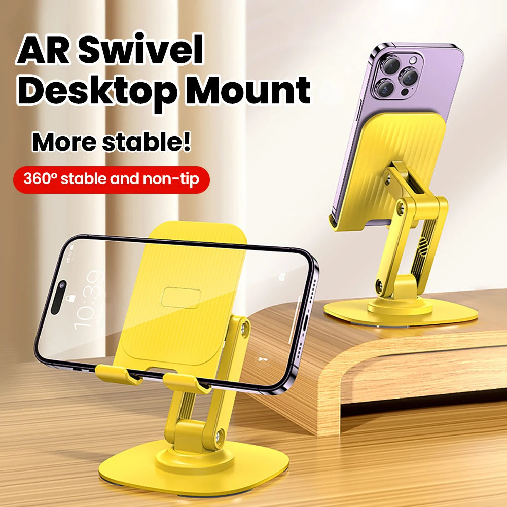 360° Rotating Foldable Desktop Mobile Phone Holder Foldable Lazy Universal Tablet Portable Mobile Support Stand For IPhone 16