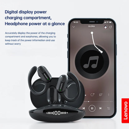 Lenovo XT80 Sports Wireless Headphones with Mics, Button Control, LED Power Display,Hifi Stereo Sound