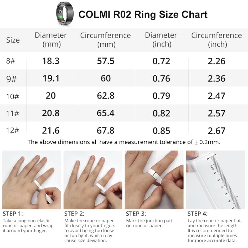 R06 Smart Ring Men Women, Heart Rate And Blood Oxygen Monitor Ip68 5atm Waterproof Bluetooth Connected Wise Multi-sport Mode - covers4phones