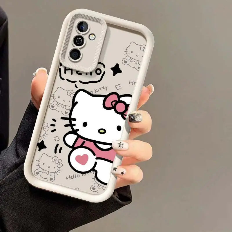 Sanrio Hello Kitty Cute Case for Samsung Galaxy A54 5G A55 A34 A35 A14 A15 A16 A25 A23 A24 A26 A71 A52 A36 A73 A32 Lovely Cover
