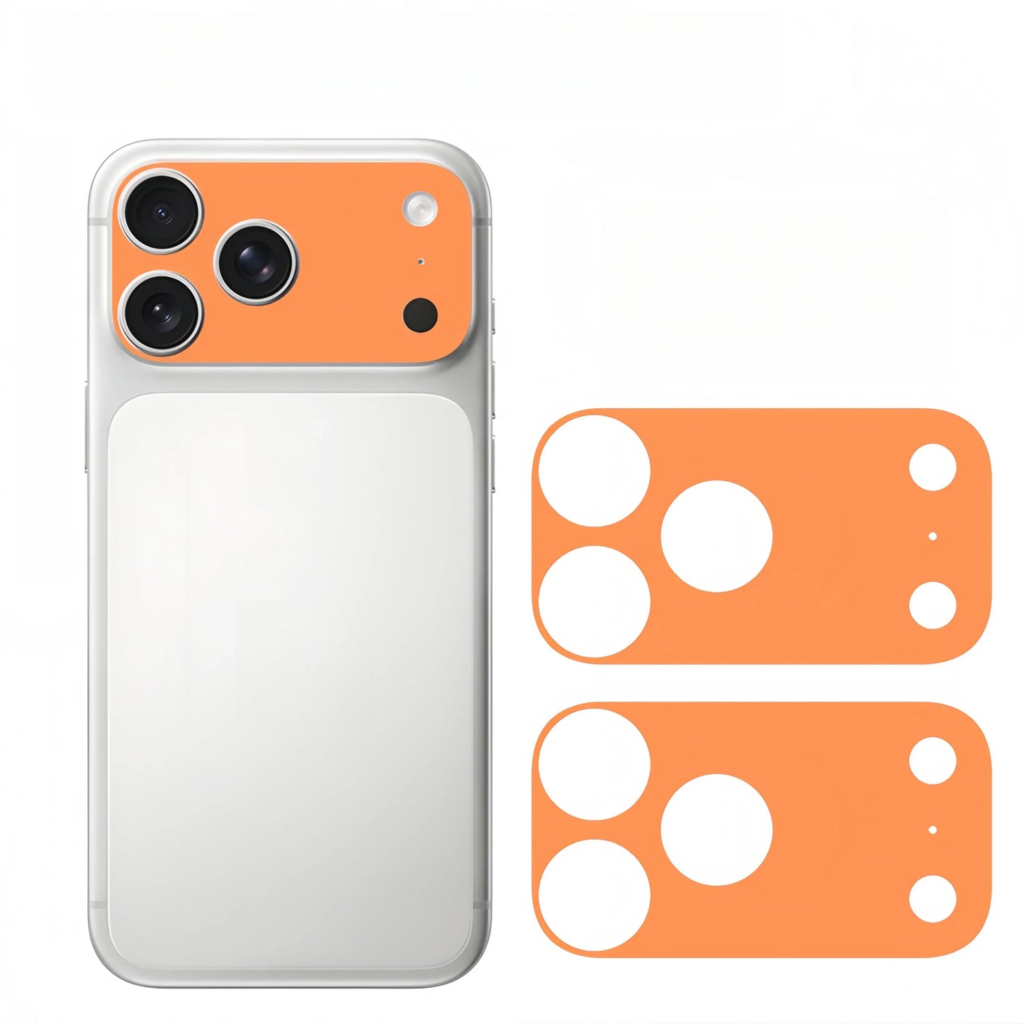 2PCS Plain Color Lens Skin sticker For IPhone 17 Pro Max 17Pro 17 Air Full Cover Anti Scratch Matte Back Camera Protective Flim