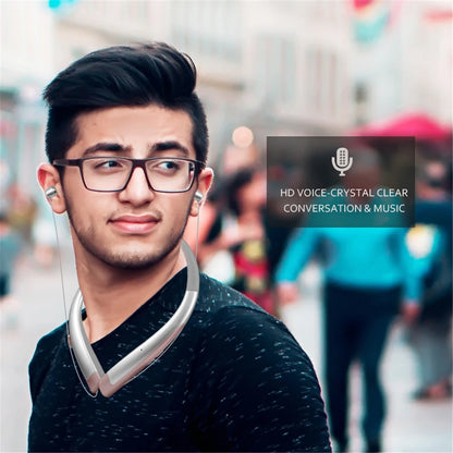 HBS-1100 Stereo Bluetooth Headphone Binaural Hand-free Neckband Earphones Fashion Mini Wireless Headset Binaural Universal