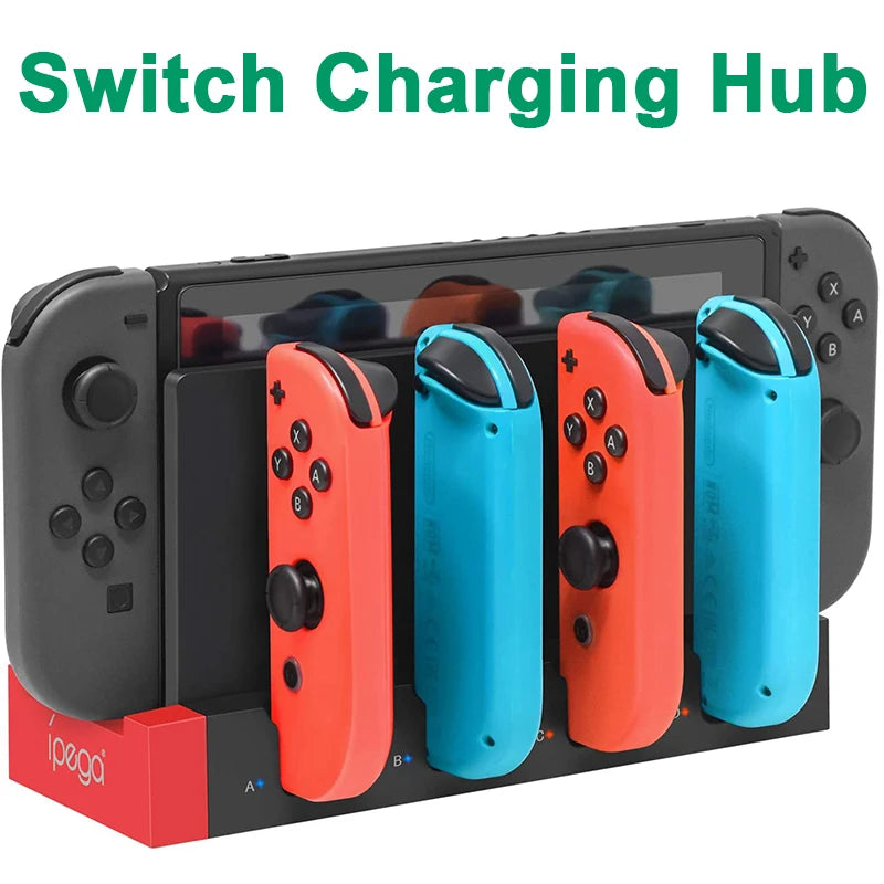 for NS Switch JoyCon Charging Dock Hub USB Controller Charger Dock Stand Station Holder Switch NS JoyCon Game Charging Hub