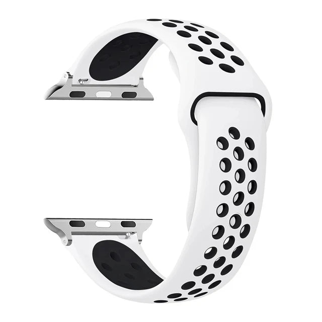 Silicone Watch Strap For Apple Ultra 2 49MM Sports Band For Iwatch Series 10 9 8 7 6 SE 46mm 45MM 41MM 44MM 42MM Breathable Band