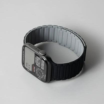 Silicone Strap for Apple Watch 46mm 42mm 49mm 45mm 41mm 44mm 40mm Magnetic Band for IWatch Ultra 2 Series 10 9 8 7 6 SE 5 4 3